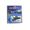 F14A Black Tomcat Model Set - Geschenkbox beinhaltet das Modell, die Farben, ein Pinsel und Kleber