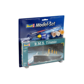 RMS Titanic Model Set - Geschenkbox beinhaltet das Modell, die Farben, ein Pinsel und Kleber