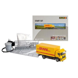 DHL Abreise Mann Feld