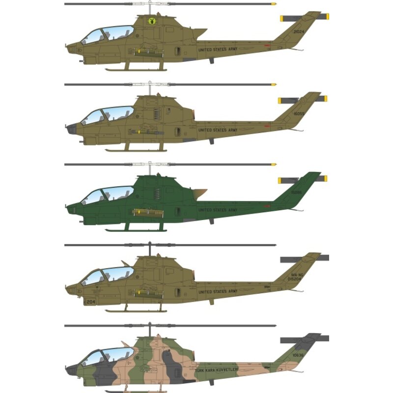 Bell-AH-1Q / S Cobra US Army & TurkeyThe allererste Version des ehrwürdigen Cobra-Hubschrauber, der AH-1G wurde in erster Lini