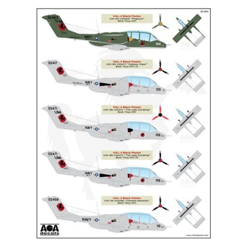 Nordamerikanischen / Rockwell OV-10A Bronco Schwarz Ponies & More Broncos - USN / USMC OV-10A Broncos im Vietnamkrieg-Ära [OV-10