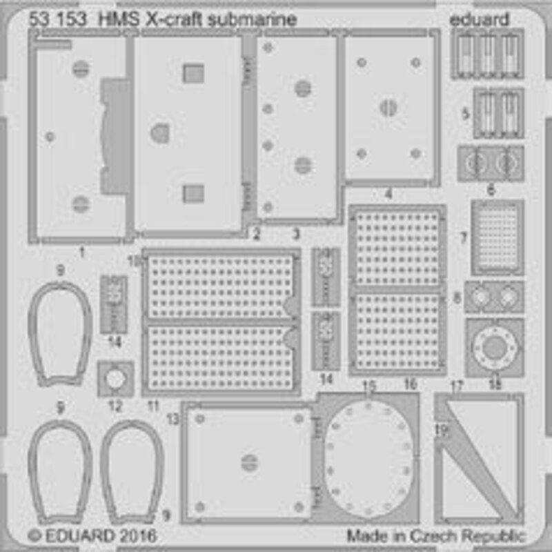 Britische X-Craft Submarine (entworfen mit Merit-Kits verwendet werden)