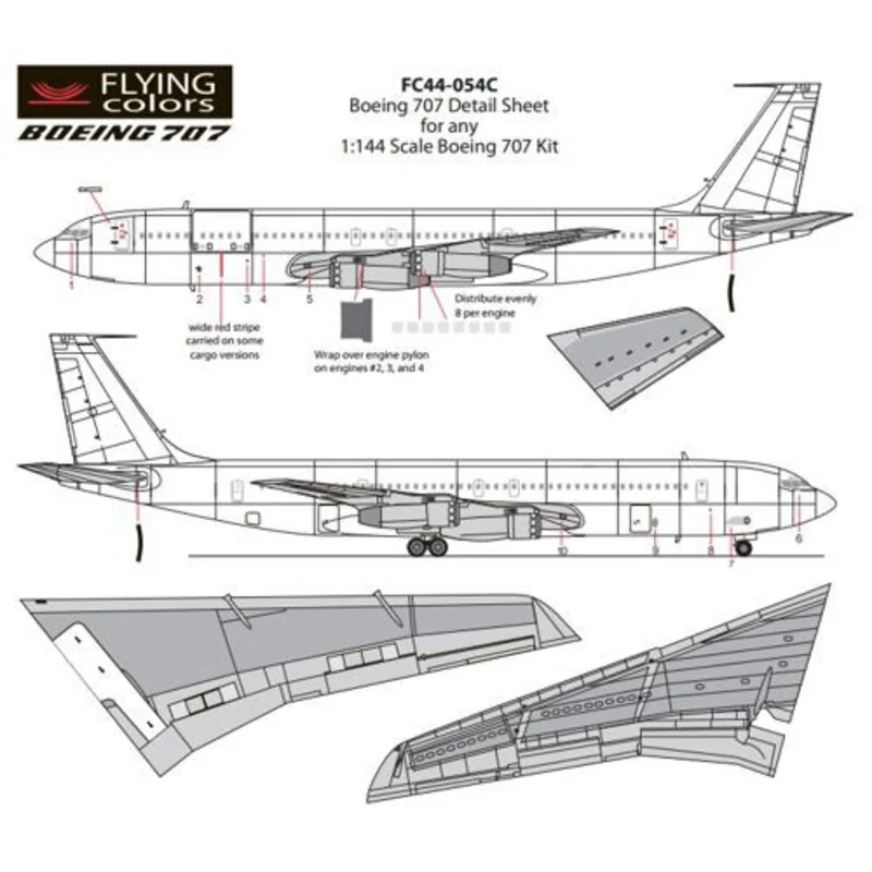 Boeing 707 Detailblatt (Coroguard Inspar Panels)