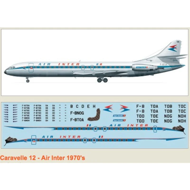 Caravelle 12 Air Inter 70er