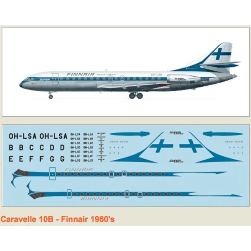 Caravelle 10B Finnair 60er