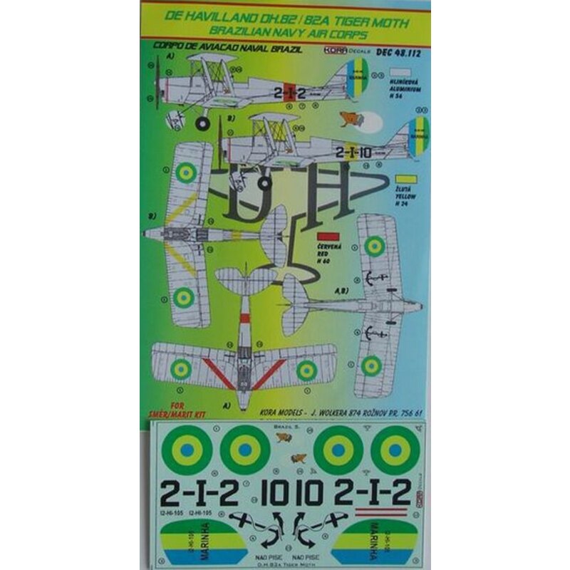 de Havilland DH.82 / DH.82A Tiger Moth (brasilianischen Marine Air Corps) (entworfen mit SMER-Kits verwendet werden)
