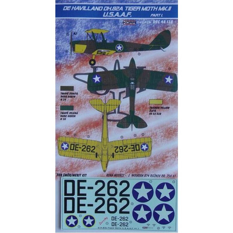 de Havilland Tiger Moth DH.82A Mk.II (USAAF) (entworfen mit SMER-Kits verwendet werden)