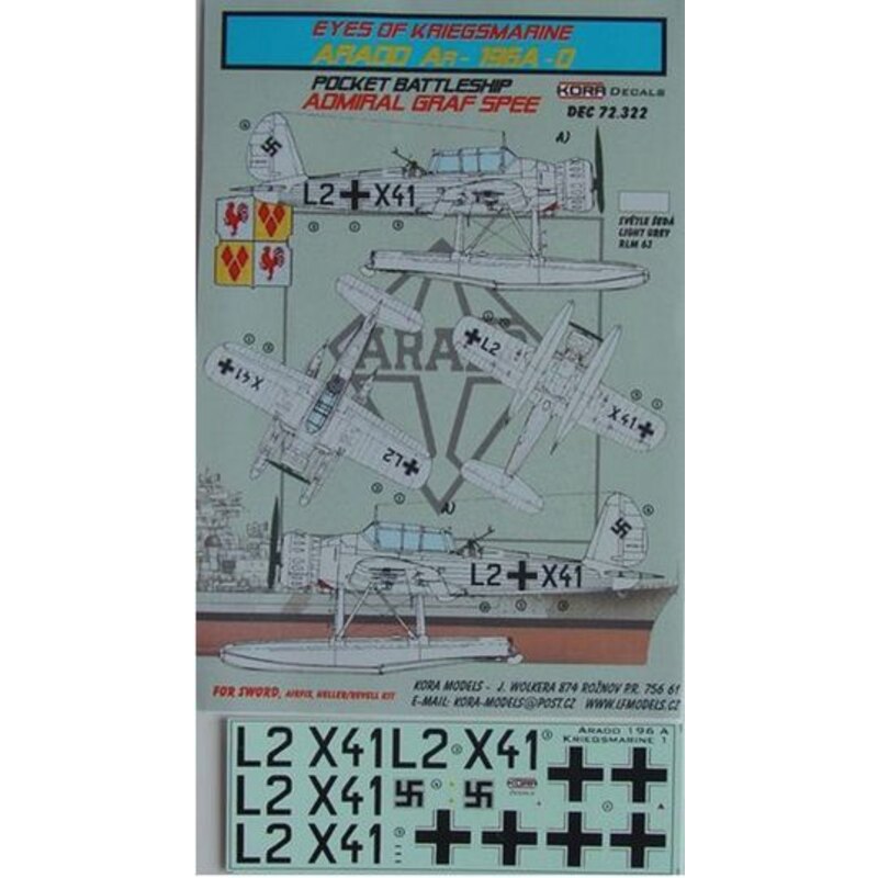 Arado Ar 196A-0 (ADMIRAL GRAF SPEE) (entworfen mit Airfix, Encore, Heller und Revell-Kits verwendet werden)