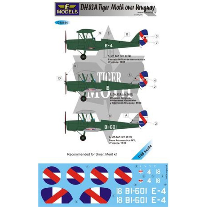 de Havilland Tiger Moth DH.82A über Uruguay