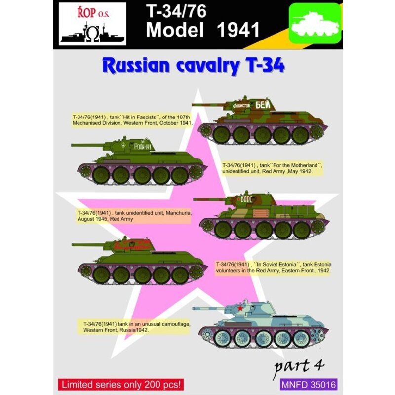 Russische T-34-76 russische Kavallerie russische T-34 Teil 4