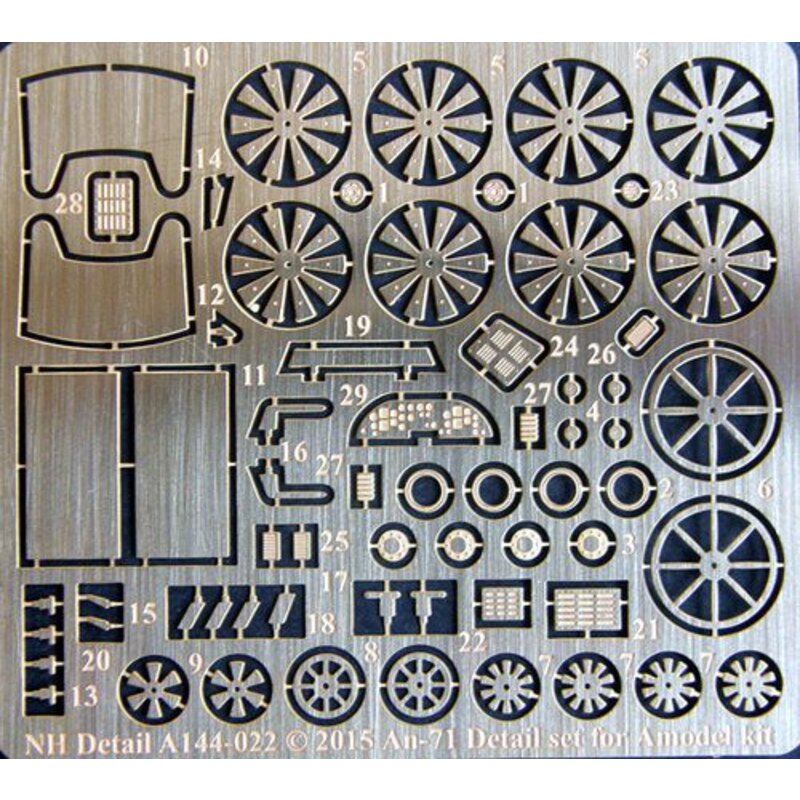 Antonov An-71-Detail Set für Modell (entworfen mit einem Modell AMU14475 Kits verwendet werden)