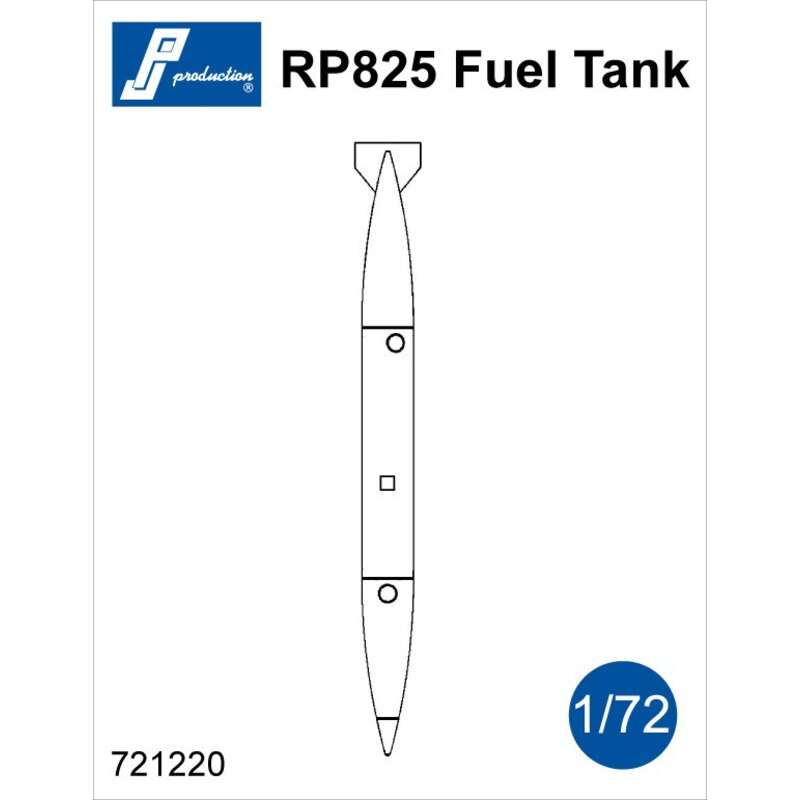 RP825 Fuel Tank + Pylon (ventralen Tank für Mirage IIIC / E)