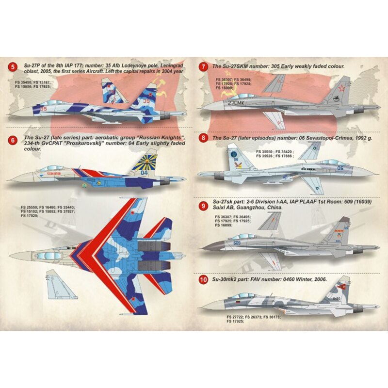 Sukhoi Su-27 Flanker / 144-013 / 1. Su-27 Flanker-B-Teil: keine Daten Zimmer: 10 Luftkampf-Center und Flug Qualifikation, Lipets