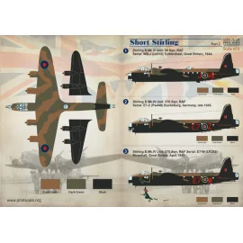 Short Stirling Teil 2 / 72-145 / 1. Stirling B.Mk.III Einheit: 90 Squadron RAF Seriell: WB-J (Lk516) Tuddenham, Großbritannien, 