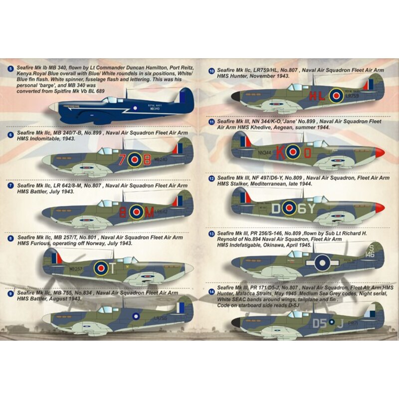 Super Seafire / 72-152 / 1. Seafire Mk lb, Bl676 Bondowoso, nach der Umwandlung von Air Service Training Ltd., Hamble, 1942,2.