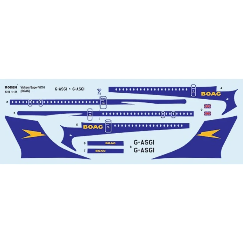 Vickers Super-VC-10 / VC10 Typ 1151 BOAC er VC10 oder seinen korrekten Titel zu verwenden, die Vickers-Handels 10 war eine lange