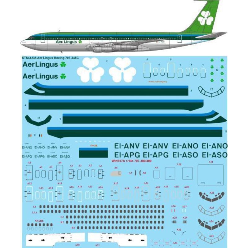 Aer Lingus 1970 Livree Boeing 707-348C