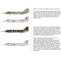 Decal Exotische Starfighters (Lockheed F-104 Starfighter in TUAF, Pak und Jordaniens) Decal für Flugzeug