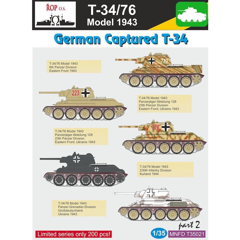 Russische T-34/76 Modell 1943 - Deutsch Captured T-34 Teil 2