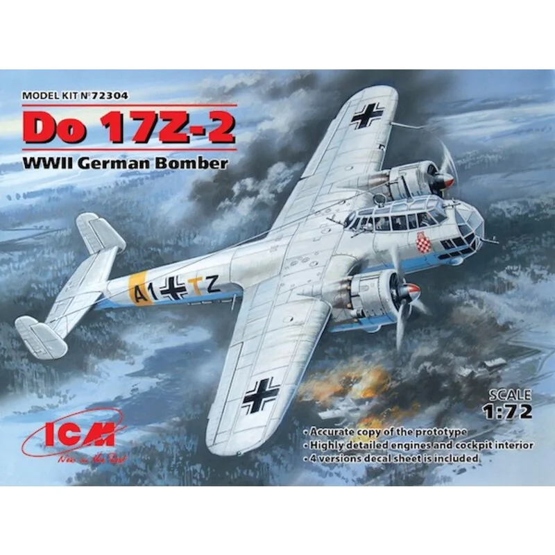 Dornier Do 17Z-2 WWII deutsche Bomber (100% neue Formen)