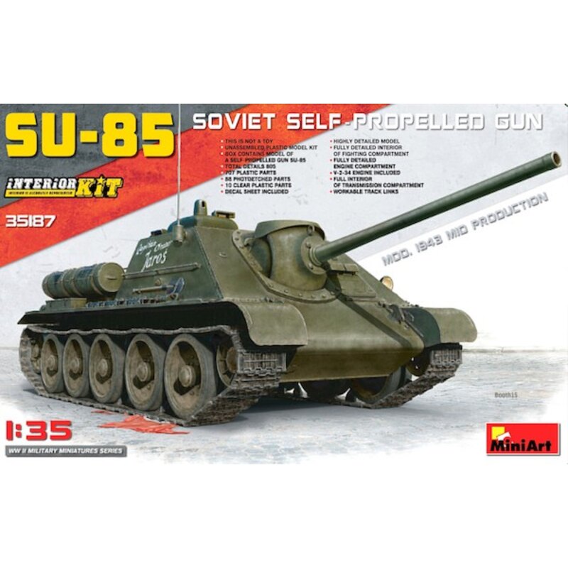 Russian SU-85 Mod.1943 (Mid Production) mit Full Innen