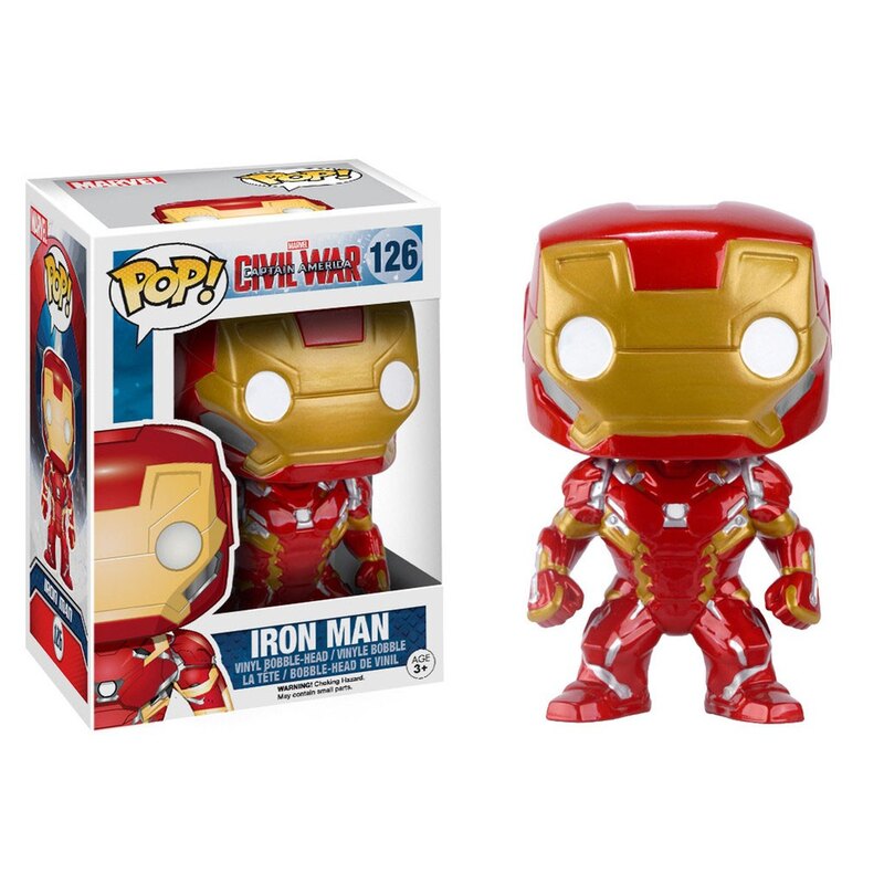 Captain America Civil War POP! Vinyl Wackelkopf Iron Man 10 cm Pop Figuren