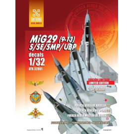 Decal Mikoyan MiG-29 (9-13) S / SE / SMP / UBPHinweise zum Herunterladen aus dem Internet 